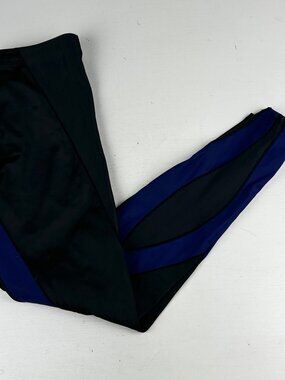 CW-X Ventilator Compression Tights Mens L Black Blue Support Panels